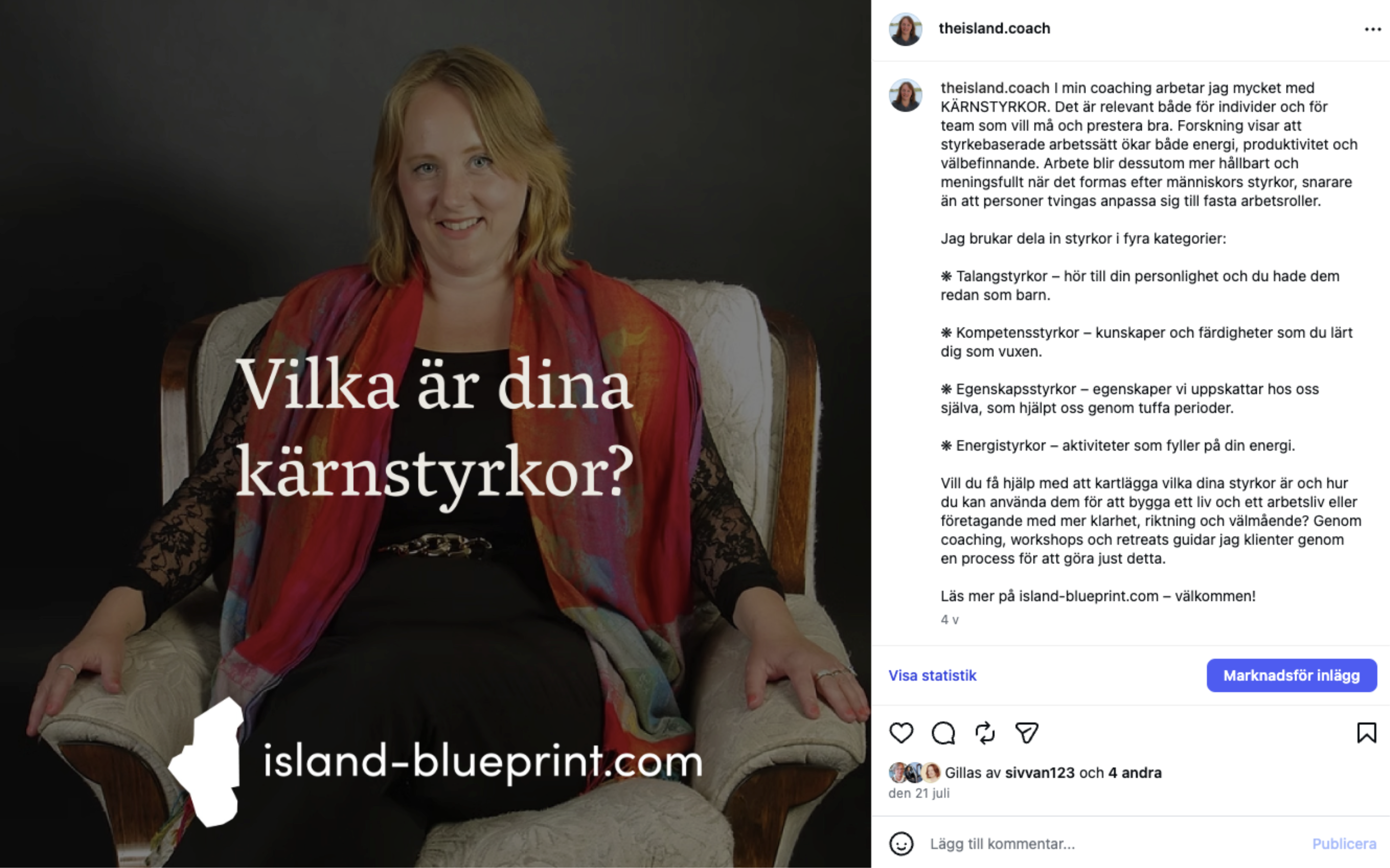 Från privat till professionellt och personligt för The Island Coach